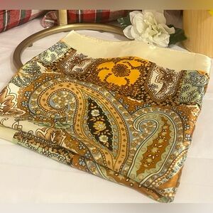 Paisley Satin Silk-Like Scarf • Wear as a headscarf, neck scarf, or hair wrap